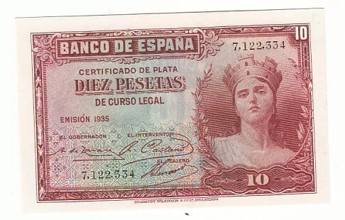 Espagne 10 Pesetas 1935 Neuf (Usa) Eue176