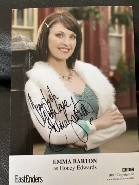 BBC EastEnders Honey Edwards Hand Signed Cast Card Emma Barton Autograph