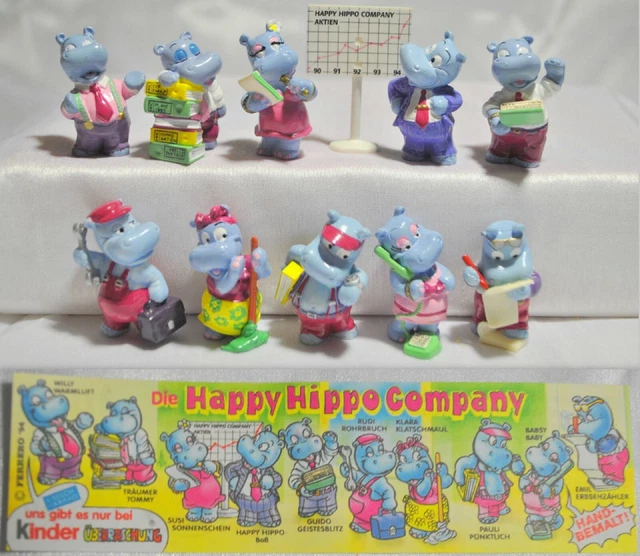 KINDER SURPRISE FERRERO Happy Hippo Company Office Cake Toppers Choose kinder-surprise-ferrero-happy-hippo-company-office-cake-toppers-choose