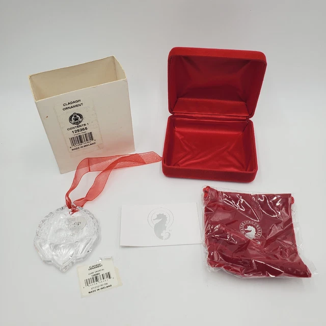 Waterford Crystal CLADAGH ORNAMENT 129265 RARE RETIRED BNIB IRELAND USA