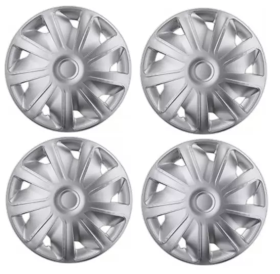 Boxer Deep Dish Wheel Trims Cover Silver Full Set Of 4 Hub Caps 16" 16 Inch
