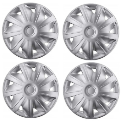 Proace Toyota Deep Dish Wheel Trims Cover Silver Full Set 4 Hub Caps 16" 16 Inch
