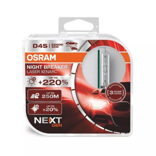 2 ampoules phare auto XENARC NIGHT BREAKER - Osram - D4S - Xénon 35W