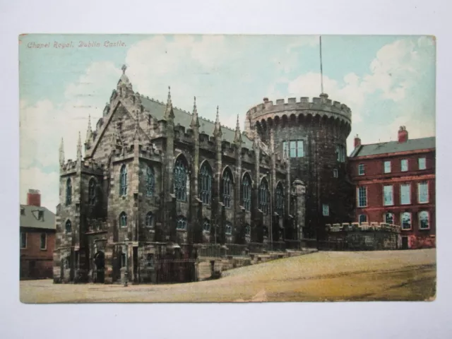 Chapel Royal Dublin castle Ireland Vintage Postcard L19