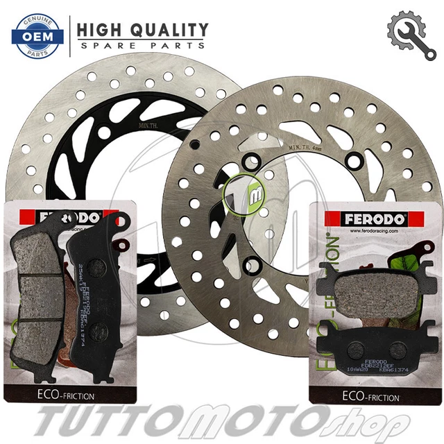 Kit Disco Freno Anteriore E Pastiglie FERODO Per Honda SH 300 Ie 2006-2014 - Foto 8