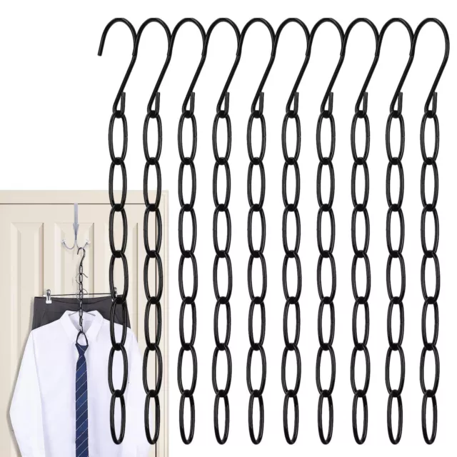 6/10PCS/Space Saver Magic Hanger Clothes Coat Pant Metal Hooks Closet Organizer