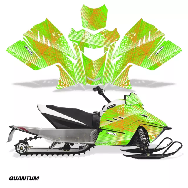 AMR Racing Snowmobile Full Graphics kit Sticker Decal Compatible with Arctic Cat ZR200 2018-2020 Zebra Purple グラフィックキット
