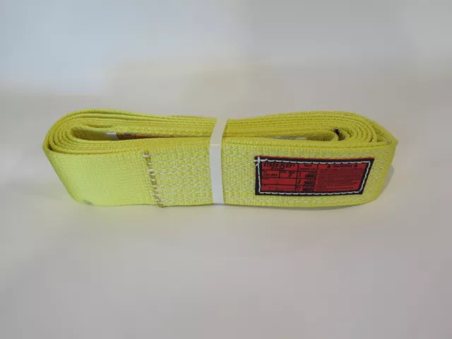 Web Sling, Recovery Strap 16 ft x 3 in - 1 ply Stren-Flex Made in USA