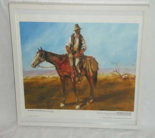 Sid Kidman Cattle King by Hugh Sawrey Taken from Original Oil on Canvas Framed P