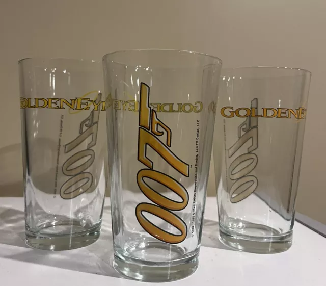 James Bond Goldeneye 007 N64 Promotional Drinking Glass 1995