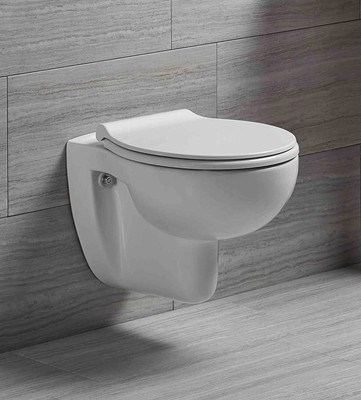 FLUSH BORDERLESS WC White Wall-WC Flush borderless tiefspüler Hanging ...