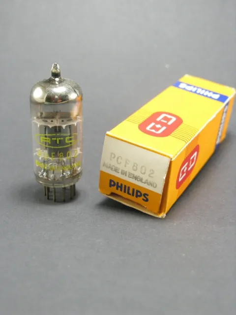 1 tube electronique PHILIPS RTC PCF802 /vintage valve tube amplifier/NOS  -