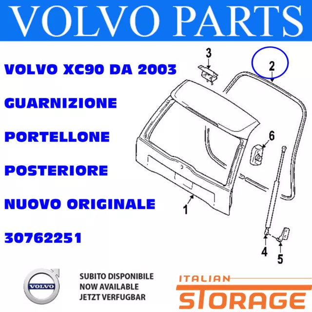 VOLVO XC90 à Partir De 2003 Joint D'Étanchéité Hayon Arrière Neuf Original