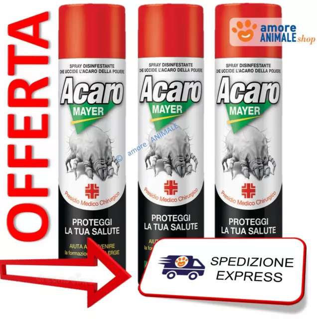 ACAROMAYER SPRAY → ml 400 - Insetticida Acaricida Anti Acaro Polvere Mayer  Braun EUR 5,50 - PicClick IT