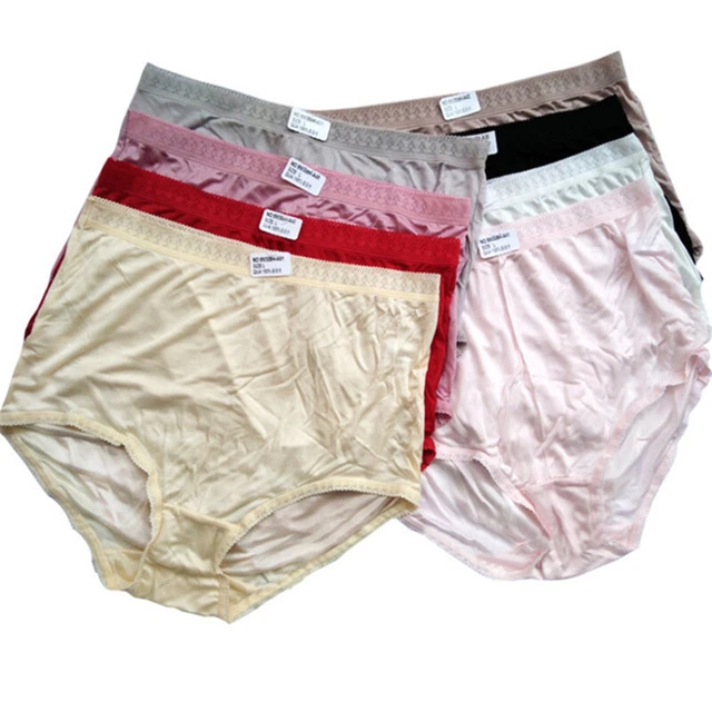 Lady‘s Panties 100% Real Silk Briefs Super Breathable Antibacterial Underdress