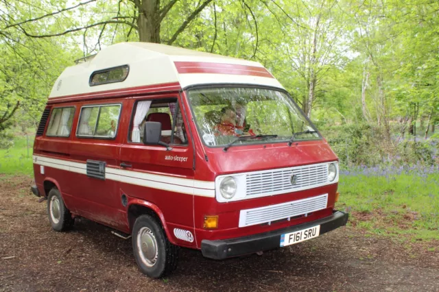 Poppy The Volkswagen T25 1988 Camper Van Hire. From £75 Per Day With Insurance