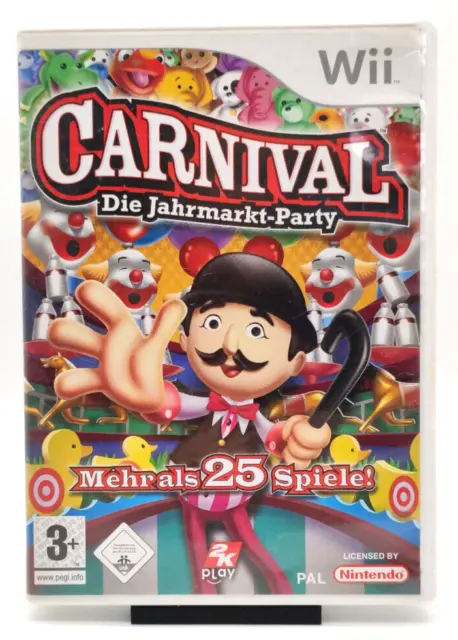 Nintendo Wii Spiel - Carnival: Funfair Games / Die Jahrmarkt-Party mit OVP