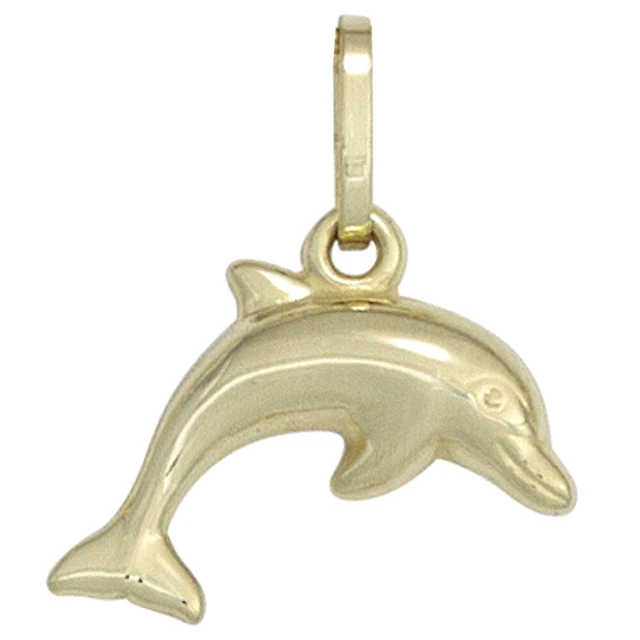 JOBO  "42917" Kinder Anhänger Delfin 333 Gold Gelbgold Kinderanhänger