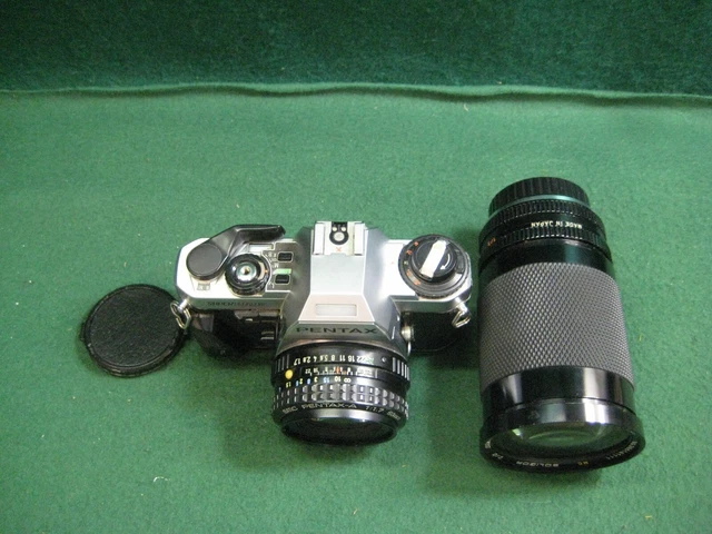 Pentax Super Program SLR 35mm Film Camera & Two Lens Untested