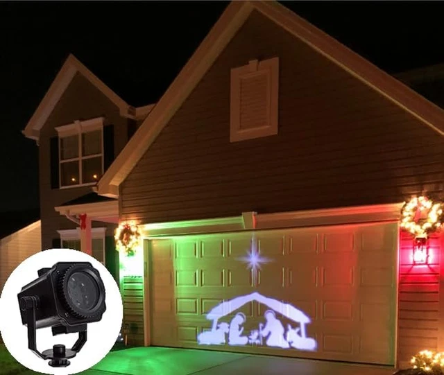 WATERRESISTANT OUTDOOR NATIVITY Scene Projector for Christmas