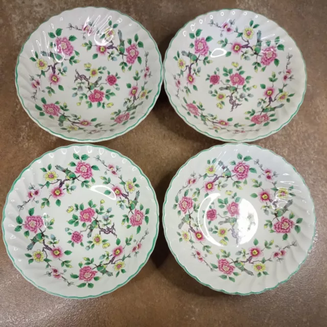 Set of Four, Vintage, James Kent, Old Foley 'Chinese Rose' 16cm Cereal Bowls A/F