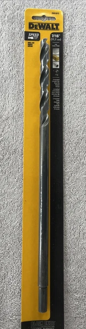 DEWALT DW1612 7/16” 11.1mm  Speed Tip Drill Bit Black Oxide