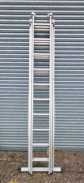 Zarges Zar41522 Skymaster Industrial Ladder 3-Part 3 X 10 Rungs (007)