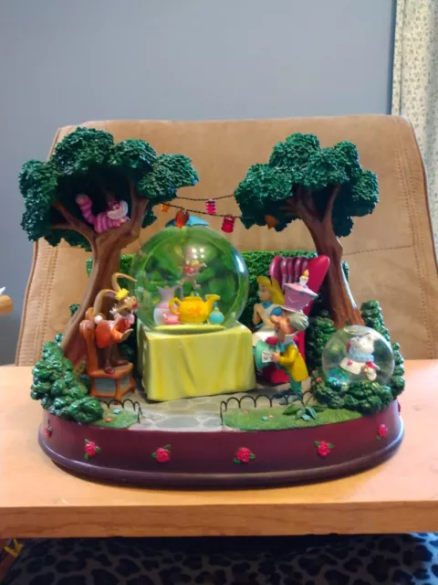 Alice In Wonderland Snow Globe The Unbirthday Mad Hatter Song Tea Party Alice In Wonderland Snow Globe The Unbirthday Mad Hatter Song Tea Party
