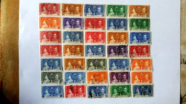 commonwealth stamps, george vi coronation