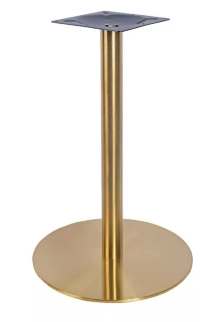 Solid brass rose gold table bases restaurants pubs dining breakfast bar coffee