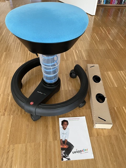 Swoppster Hocker Drehstuhl Kinder Aeris Türkis