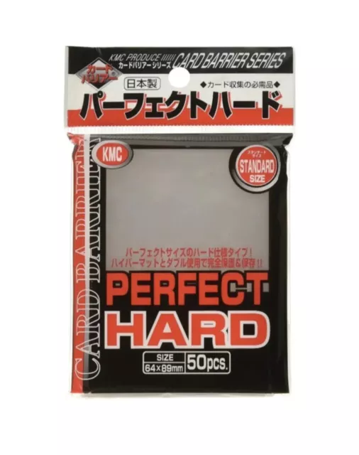 KMC Perfect Fit Size HARD Sleeves Collectible Cards 50 pcs  64x89mm NEW