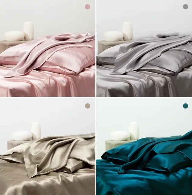 CARLTY'S Silk Pillowcases-100% Pure Mulberry Silk-25 Momme-Premium Silk-Grade 6A