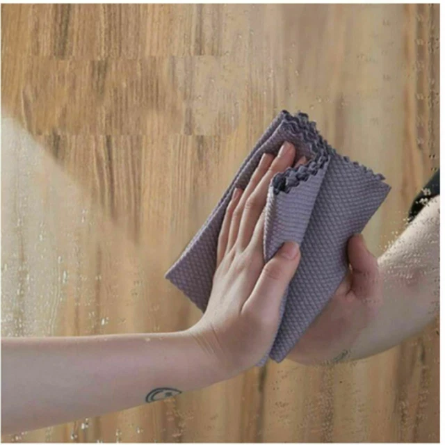 5pcs NanoScale Streak-Free Miracle Polishing Cleaning Cloths 30x40cm USA 4
