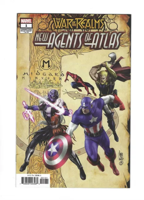 NEW AGENTS OF ATLAS #1 War of Realms Connecting Variant, 9.4 NM, Marvel
