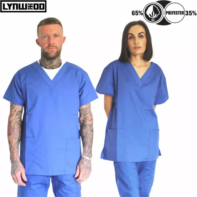 Unisex Scrub Set Nursing Healthcare Workwear Therapist Uniform Pregnancy Loose