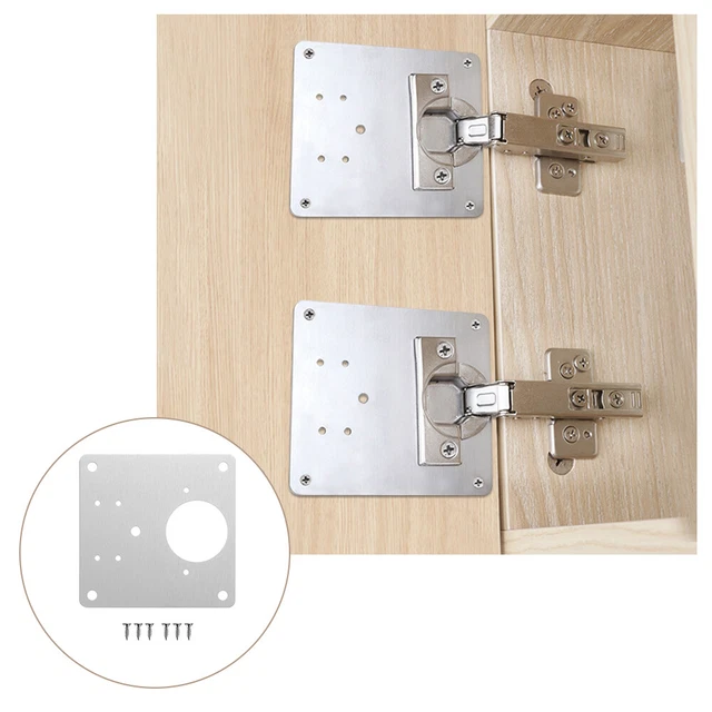 Accesorios de reparación de placas gabinete de reparación bisagras de puerta montaje muebles herrajes