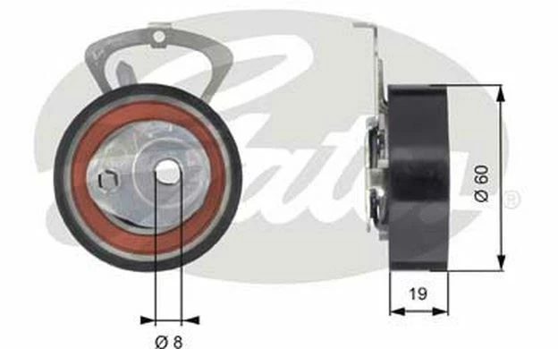 GATES Galet tendeur pour SKODA FABIA T43140 - Pièces Auto Mister Auto