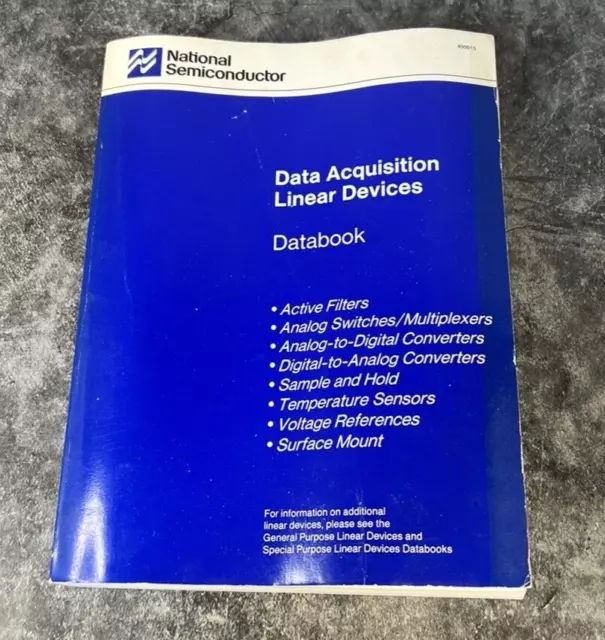 1989 National Semiconductor Data Acquisition Linear Devices Databook