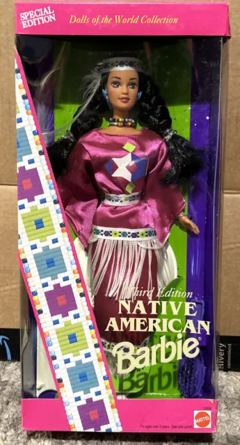 Native American Indian Barbie Doll 3rd Edition Dolls of The World Mattel 12699