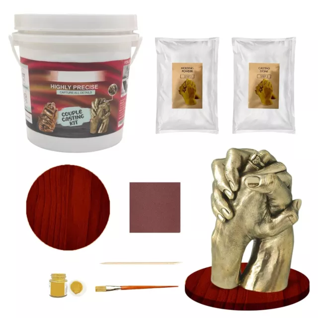 BWAY Kit Moulage Main Couple, Kits De Moulage Et D'empreintes, Moule Main  Couple pour Cadeau Personnalisé, Idée Cadeau Femme, Homme, De Mariage,  Cadeau Couple Amoureux, Kit Moulage Main Couple : : Cuisine