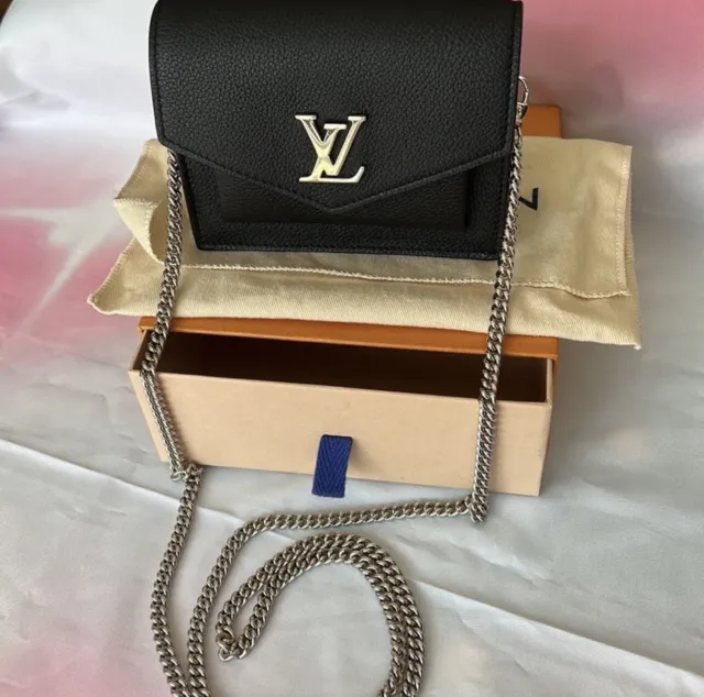 Louis Vuitton Mylockme Chain Pochette Greige Calf