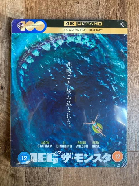 The Meg w. Exclusive Japanese Artwork Steelbook (4K UHD + Blu-ray) *NEW*
