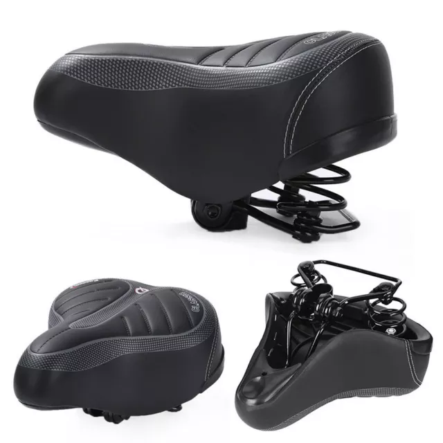 Wide Extra Comfy Bike Bicycle Gel Sporty Soft Pad Saddle Seat Promend Bicycle;