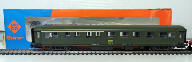 Voiture SNCF Mixte 1/2 Classes CPMR 104 – Train Ho 1/87, Vert, Occasion