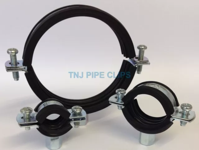 Rubber Lined Munsen Ring - Anti Vibration - M8/M10 - Pipe Clips - Pipe Rings