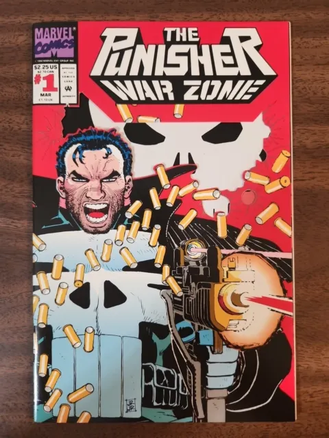 The Punisher War Zone #1 Marvel Comics 1992 John Romita Jr. Die Cut Cover