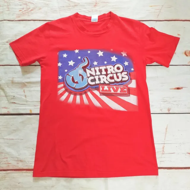 Nitro Circus Live 2013 European Tour T-Shirt  | Size: Small | Red  T-shirt