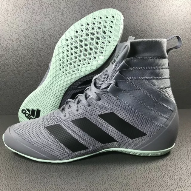 ADIDAS SPEEDEX 18 Uomo Boxe Scarpe Grigio Nero EG1033 Taglie 10