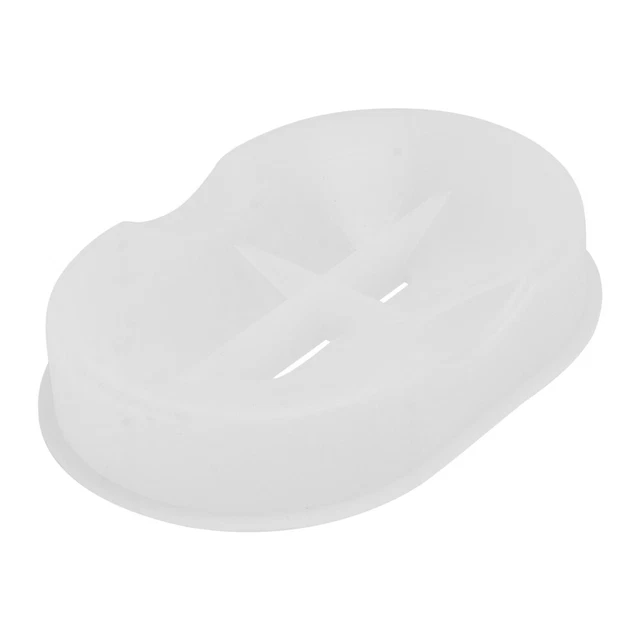 1 pieza Ellipse hágalo usted mismo caja de jabón de silicona jabón molde de caja de almacenamiento